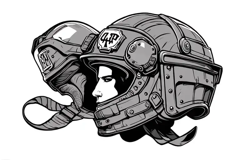 Riot Police Helmet Wearing