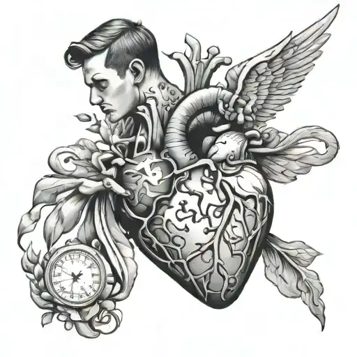 The Man Is Falling In Mind Over Heart