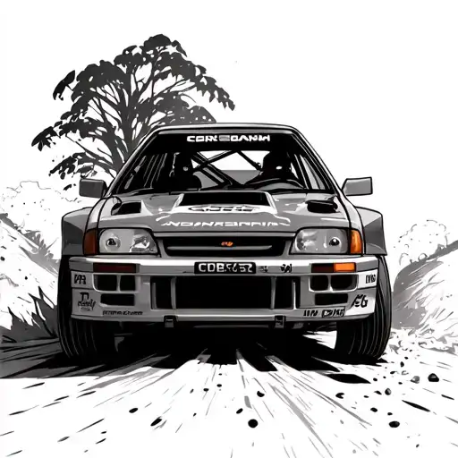 Impreza Gc8 555 Rally Car Off Road Side View