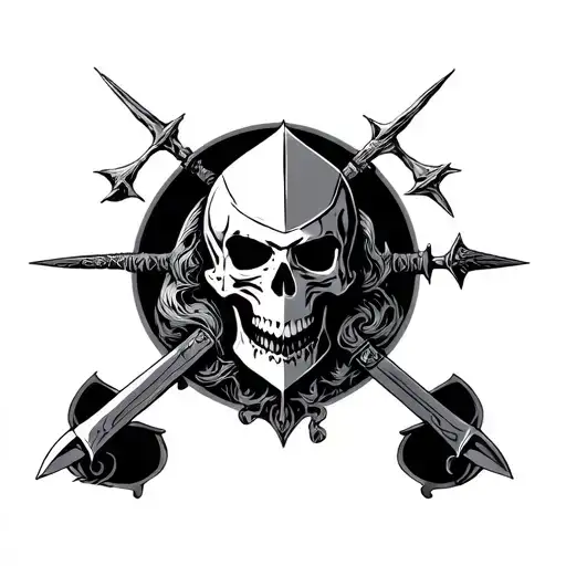 Last Knight With Skull