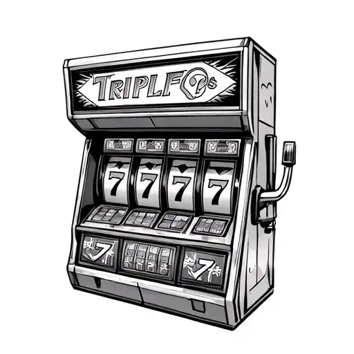 Triple 7'S On A Slot Machine Vegas