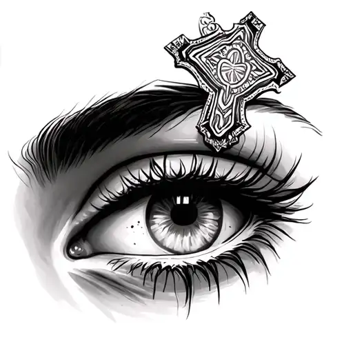 Eye With Cross San Francisco Mexican Heritage