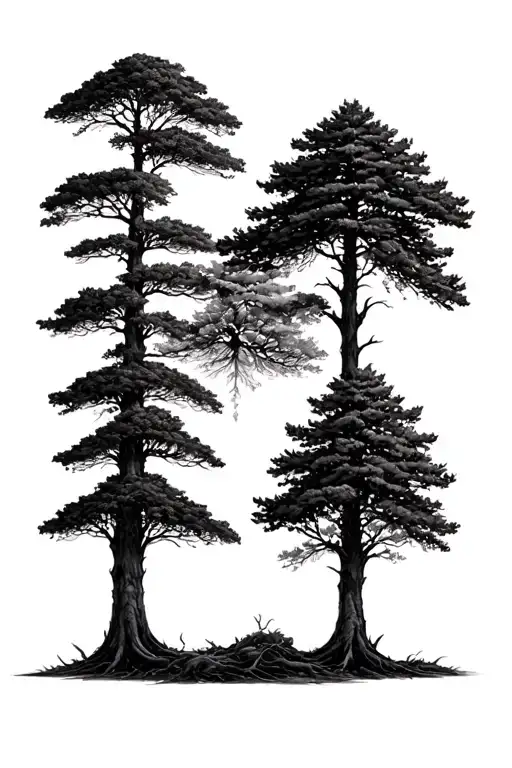 3 Trees Different Sizes
