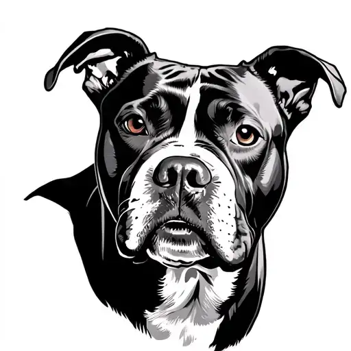 Pitbull Als Tattoo Design