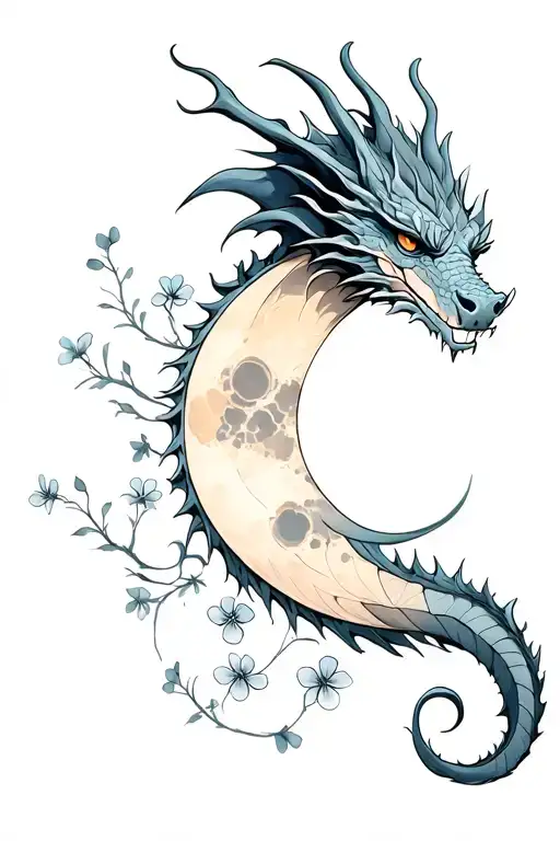 Dragon Moon Forgetmenot Fine Line