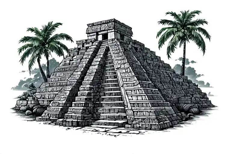 Mayan Ruin Arm Sleeve