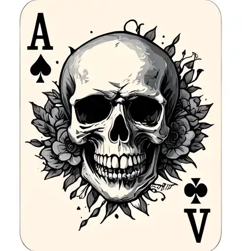 Ace Card With No Skull