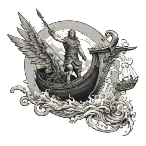 Fall Of Icarus And Charon's Hell Boat