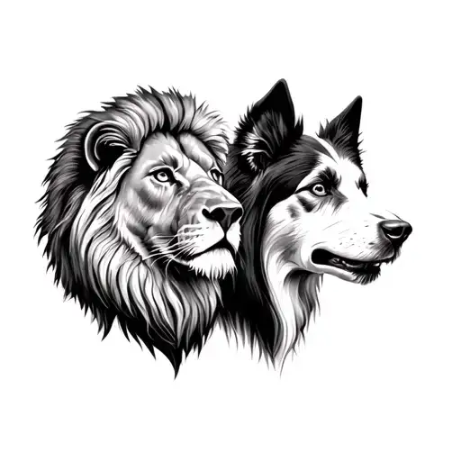 Lion And Sheepdog