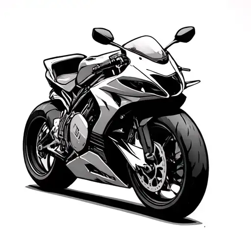 Super Sport Motorcycle Silhouette