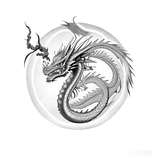 Dragon With Unique Scales