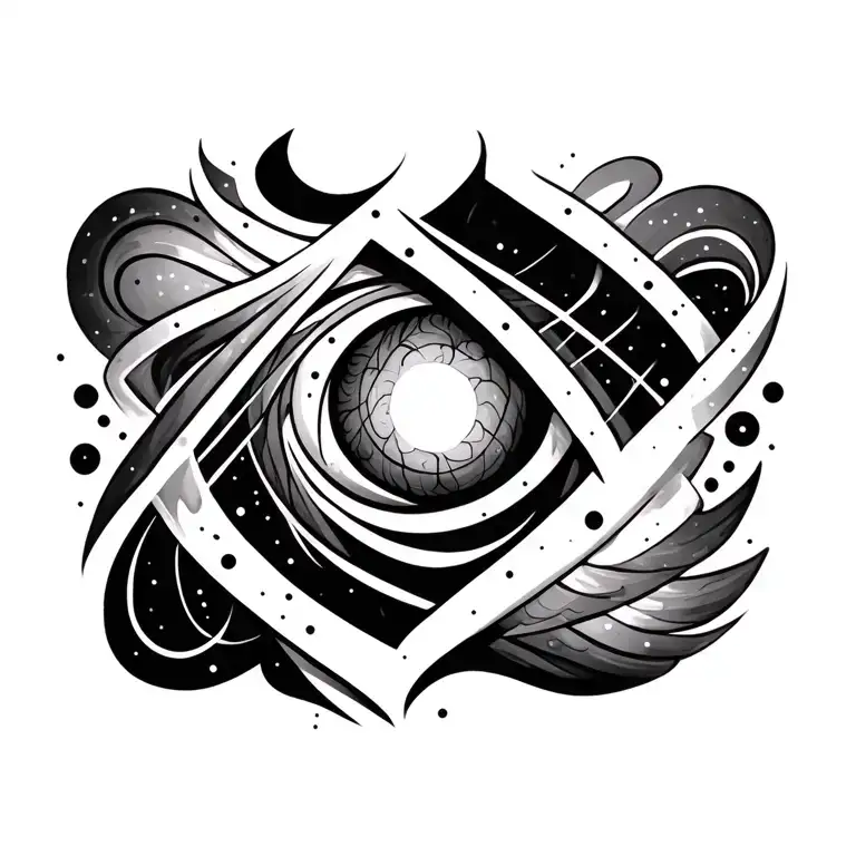 Thin Lines And Dots On Chest Piece Elegant Tattoo Thin Lines That Direct To The Center Of Chest