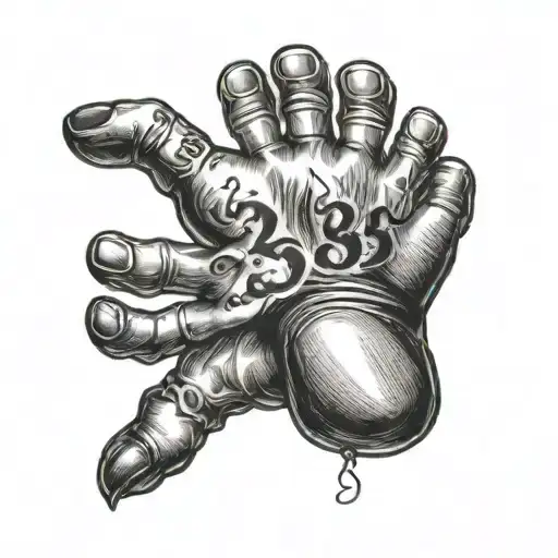 Baby Hand And Foot With Name 'Nektarios' And The Number 23