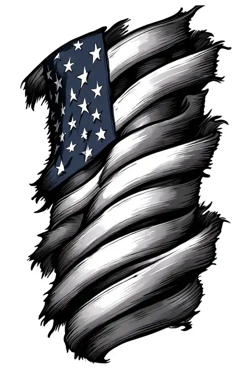 American Flag Wrapped