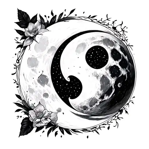 Bright And Radiant Like The Moon Merging Together