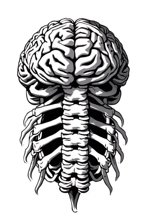Brain Connected To Spine Nervous System
