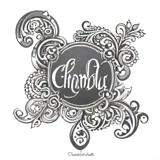 Chandu Name In Hindi Calligraphy