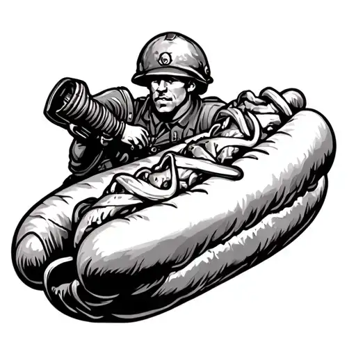 World War 2 Soldier That Is A Hot Dog