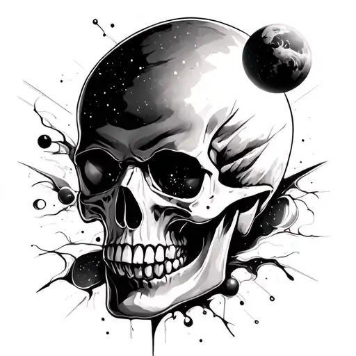 Scull And Space Theme