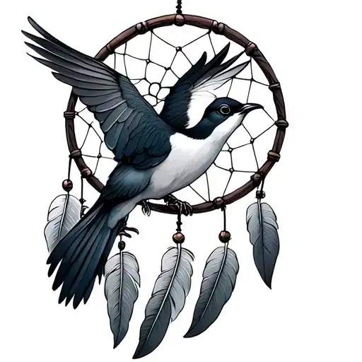 Swallow And Dream Catcher