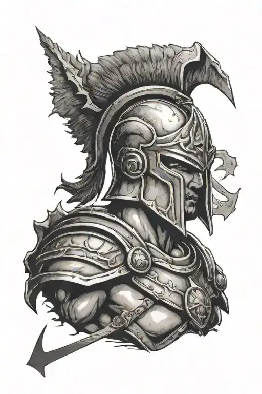 Spartan Warrior Holding