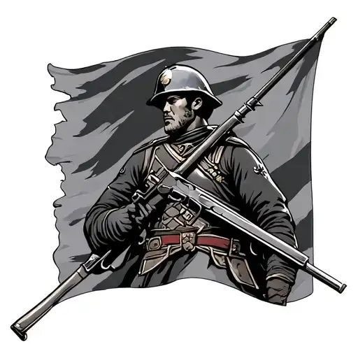 Basque Flag Soldier