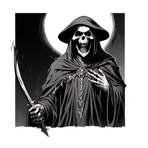 Demonic Grim Reaper Standing