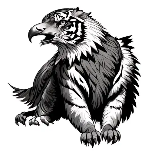 American Eagle W Tiger Standing