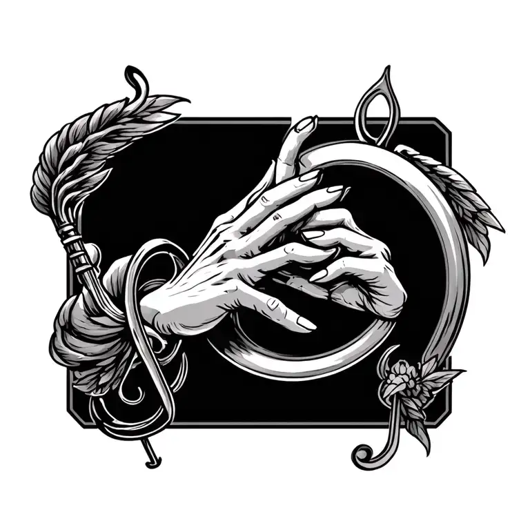 Angle Holding A Treble