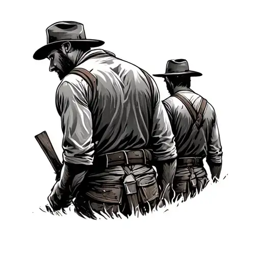 Lumberjacks Back Closeup