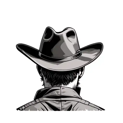 Closeup Of Lumberjacks Shirt And Hat Back Of Head