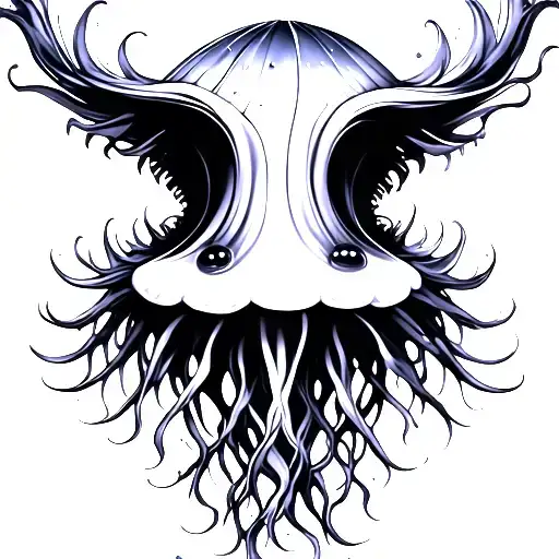 Gothic Jellyfish With Eyelashes