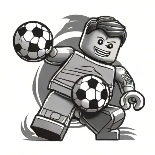 Lego Guy With Soccer Ball