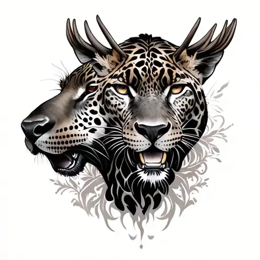 Moose And Jaguar Surrounded