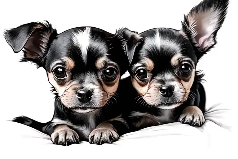 Chihuahua With Puppy