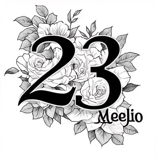 Number 23 Last Name Meglio For My Arm Sleeve