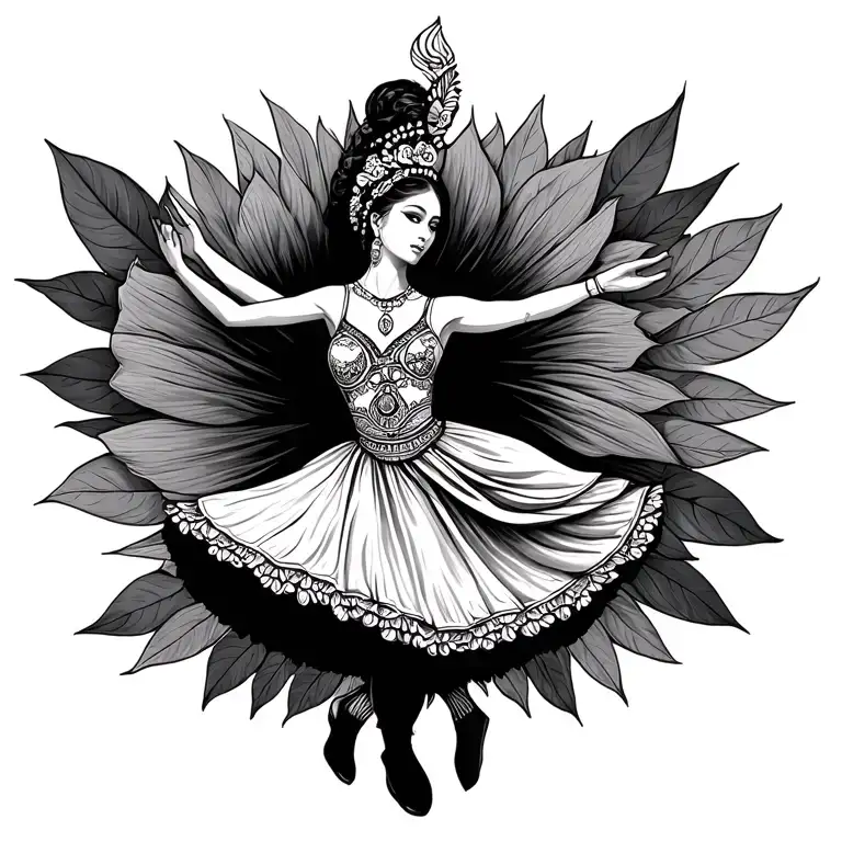 Nepalese Australian Irish Dancer Feminine Spinal Fine Line