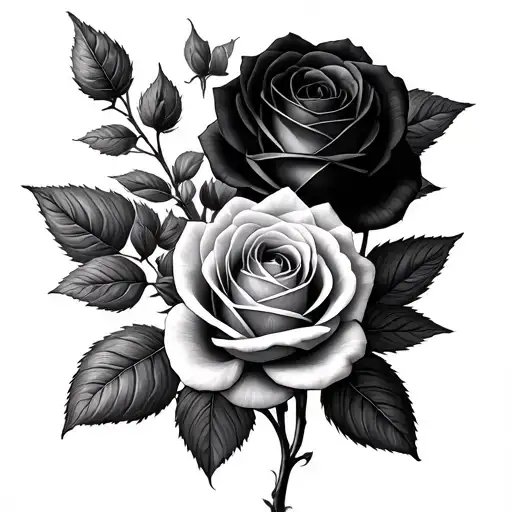 Black Roses Growing