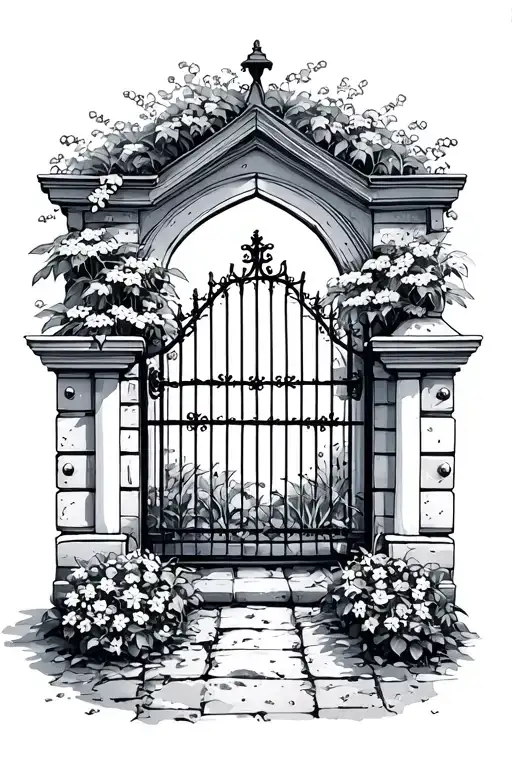 Small Garden With Gate