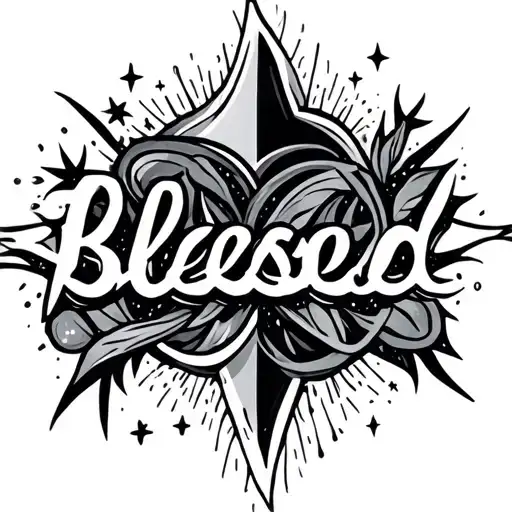 Blessed Written And Stars