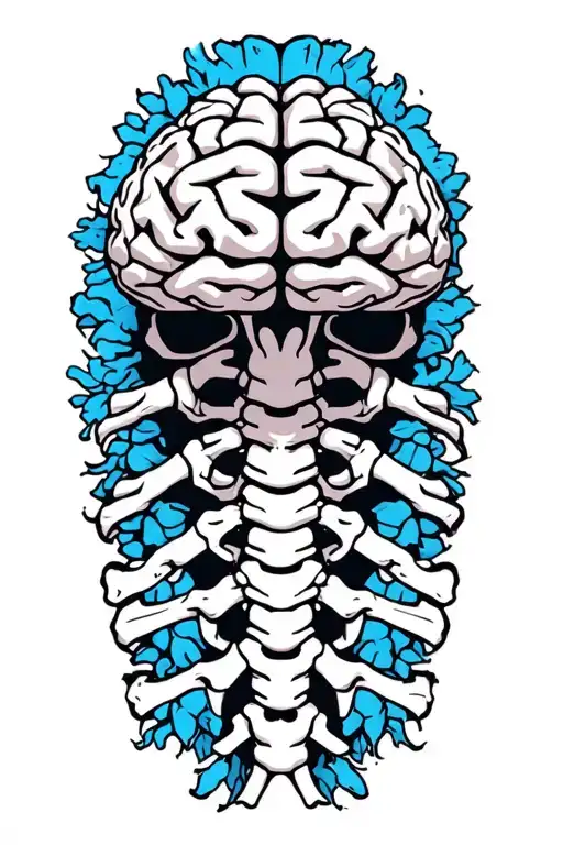 Brain Attached To Spine