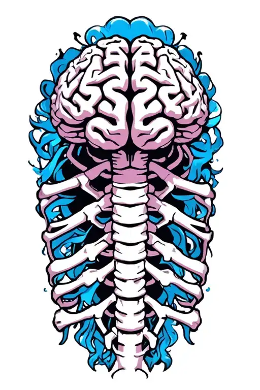 Brain Attached To Spine
