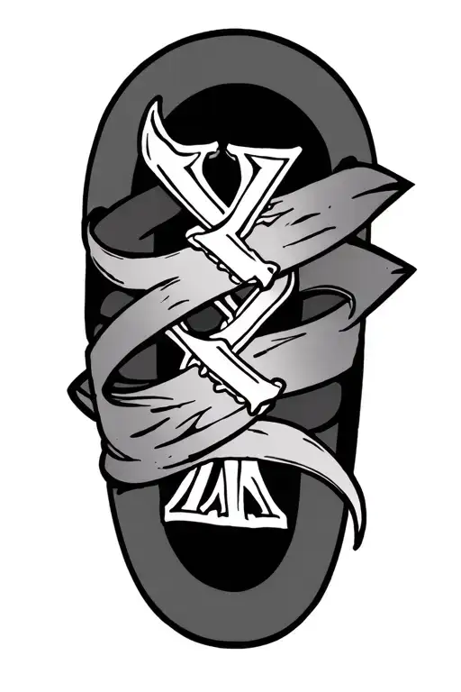 Design To Wrap Around Upper Arm Band For Twin Girl Dad With Some Corporation Of Roman Numerals