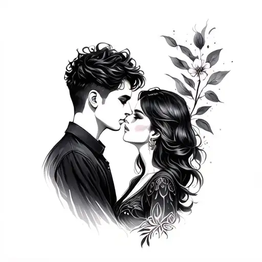 Cool Unisex Couple Tattoo Unique