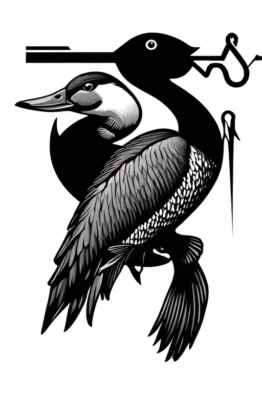 Waterfowl Hunting With A Fish Hook And Heartbeat Line