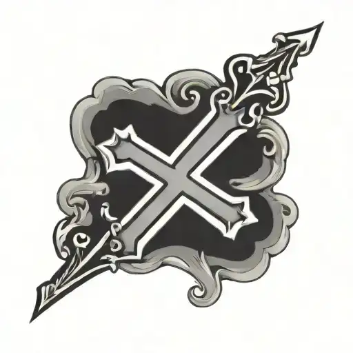 Small Black Cross