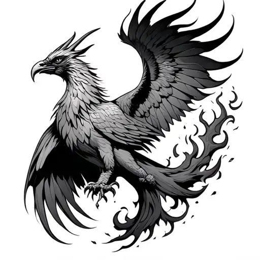 Viking Phoenix Rising From Ashes