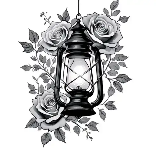 Latern With Roses