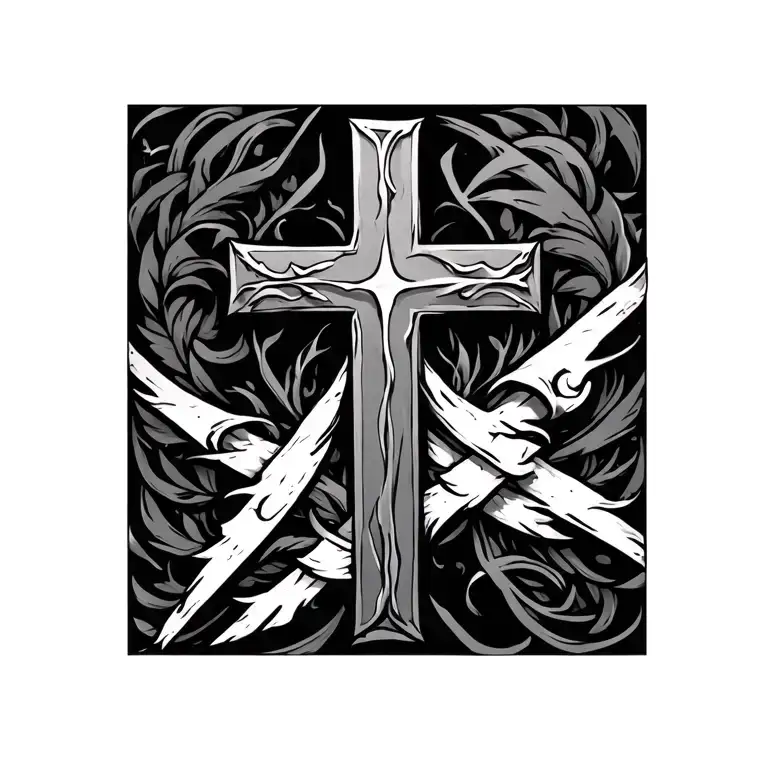 3 Angles With A Cross