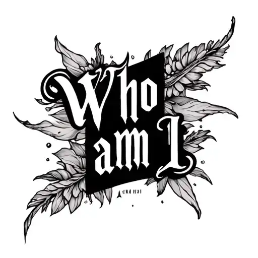 Tattoo On The Forearm With The Text Who Am I